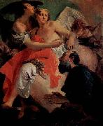 Giovanni Battista Tiepolo, Abraham und die Engel, Pendant zu  Hagar und Ismael